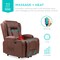 Best Choice Products Electric Power Lift Recliner Massage Chair Furniture w/ USB Port, Heat, Cupholders